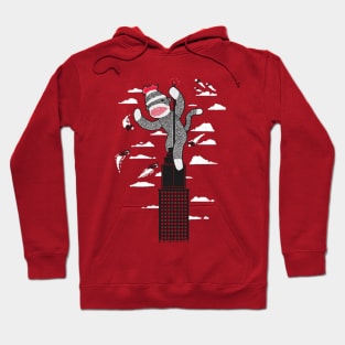 Sock Monkey Just Wants a Friend Hoodie